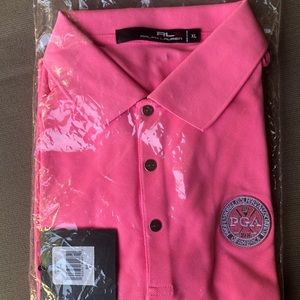 Women’s Ralph Lauren PGA branded golf polo.